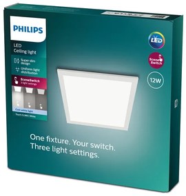 Philips - LED Dimmelhető mennyezeti lámpa SLIM SCENE SWITCH LED/12W/230V 4000K
