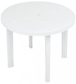 fehér műanyag kerti asztal 89 cm