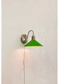 Zöld-sárgaréz színű fali lámpa Vela – Markslöjd