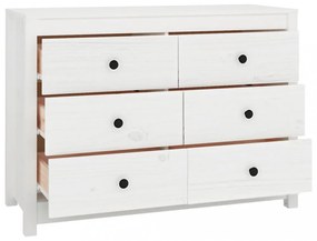 fehér tömör fenyőfa kisszekrény 100 x 40 x 72 cm