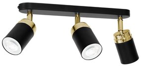 Spotlámpa RENO 3xGU10/8W/230V fekete/arany
