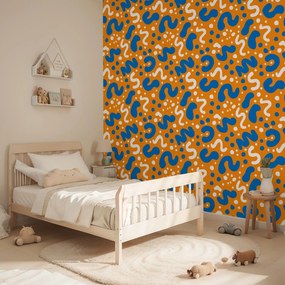 Fotótapéta - Színes tapéta játékos mintával (147x102 cm)