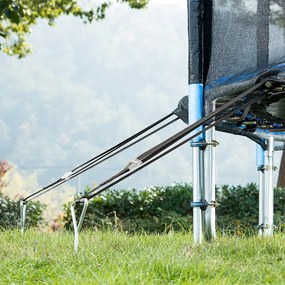 Földhorgony készlet, 4 db, 42,5x8,5cm, ezüst Monzana