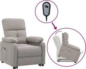 vidaXL tópszínű szövet felállást segítő fotel