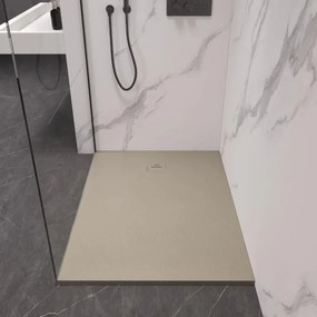 Erga Hyper, SMC zuhanytálca 120x90x2,6 cm + szifon, bézs matt, ERG-V06-SMC-9012S-BG