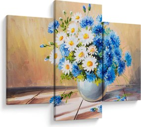 Festett kép egy váza virágról (90x60 cm)