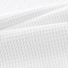 Goldea karácsonyi hímzett waffle konyharuha - fagyöngy fehér alapon 50 x 70 cm