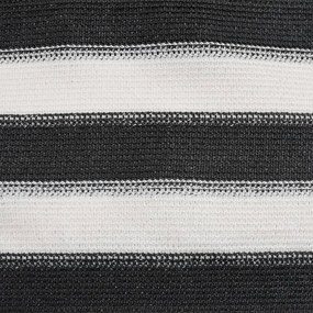 antracitszürke és fehér HDPE belátásgátló háló 1,2x10 m 75 g/m²