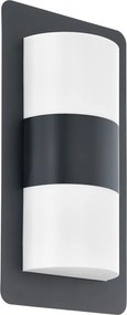 EGLO 98086 CISTIERNA Modern Kültéri Fali Lámpa Antracit, Fehér E27 IP44