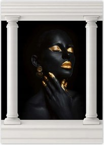 Poszterek 50x70 Arannyal bevont arc