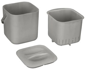 Világosszürke komposztálható hulladék gyűjtő 3 l Conny – Wenko