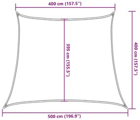 bézs HDPE napvitorla 160 g/m² 4/5 x 4 m