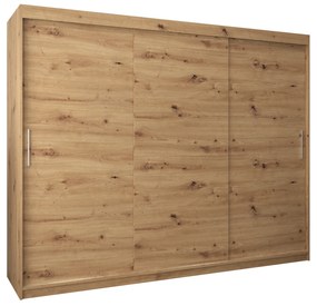 Ruhásszekrény 250 cm Toki (artisan tölgy + artisan tölgy). 1064869