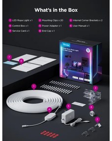 Govee - Neon MATTER LED saroksín 5m RGBIC Wi-Fi