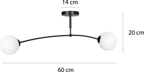 Emibig modern mennyezeti lámpa pregos fehér emi671/2