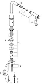 GROHE 31615000 - Mosogatócsaptelep ESSENCE SMARTCONTROL 366 mm fényes króm