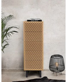 Camden Narrow Diamond Print nyírfa komód, 40 x 123 cm - Woodman