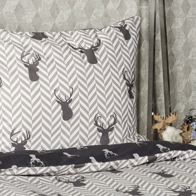 4Home Reindeer pamut ágyneműhuzat, 140 x 200 cm, 70 x 90 cm, 140 x 200 cm, 70 x 90 cm