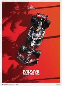 Művészeti nyomat MoneyGram Haas F1 Team - Miami Grand Prix - 2024, Automobilist