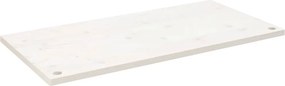 vidaXL fehér tömör fenyőfa asztallap 110 x 60 x 2,5 cm