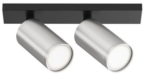 Maytoni C051CL-U-02BS - Spotlámpa FOCUS 2xGU10/10W/230V króm/fekete