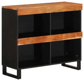 tömör akácfa tálalószekrény 85 x 33 x 75 cm