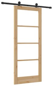 Csúszó Ajtó ORKDAL Barna 83 x 202 cm Fa és fém