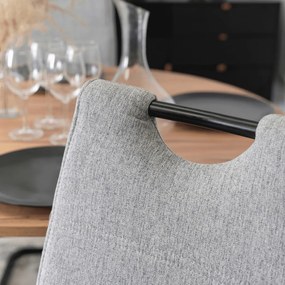 Szánkótalpal Étkezőszék Szürke/Fekete Színben. LOPEZ