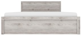 Franciaágy 160 cm Japon (nairobi gesztenye) (ágyráccsal)  (tárolóhellyel) (polcokkal). 1116901