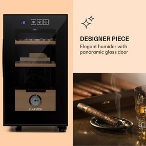 Klarstein El Presidente 23, humidor, 23 liter, 45 W, érintős vezérlés, bükkfa, LED