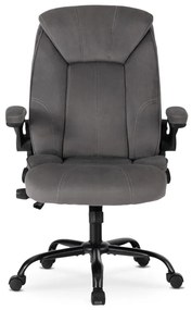 Fotel Obrotowy COMFORT Szary Welurowy