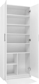 Oliv 2D könyvespolc, irodai szekrény, fehér