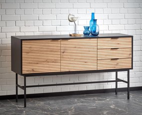 TUMBA komód tölgy artisan dekorban