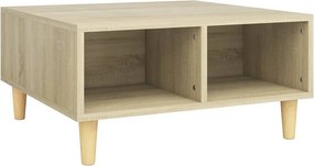 vidaXL sonoma tölgy színű szerelt fa dohányzóasztal 60x 60 x 30 cm