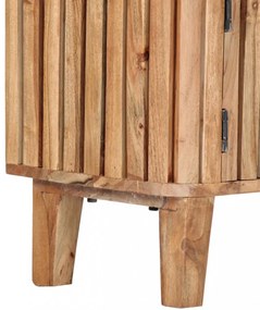tömör akácfa TV-szekrény 130 x 30 x 45 cm