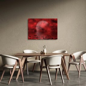 Kép - Hold a felszínen (üvegen) (70x50 cm)
