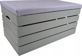 Nagy Puff Szürke Ülőgarnitúra Fenyő Kárpitozás