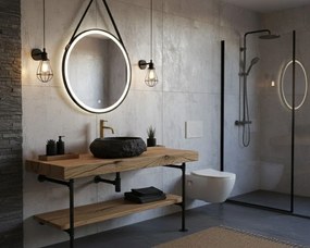 Rea Mika, pultra szerelhető mosdó 480x380x155 mm, kőutánzat, REA-U4333