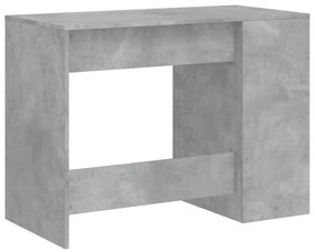 betonszürke szerelt fa íróasztal 102x50x75 cm