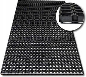 Lábtörlő Gumi Bejárati Nagy Áttört Szőnyeg Rubber 60x80 16mm
