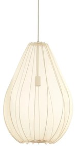 Bézs függőlámpa textil búrával ø 50 cm Itela – Light &amp; Living