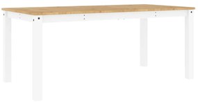 Panama fehér tömör fenyőfa ebédlőasztal 180 x 90 x 75 cm