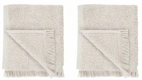 Krémszínű pamut törölköző szett 2 db-os 30x50 cm FRINO – Blomus