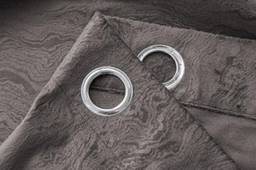 Sötétítő függöny DUNES VELVET 140x250 cm, sötétszürke Felfüggesztés: Fém gyűrűk