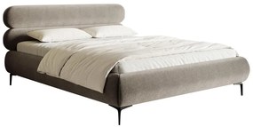 Franciaágy 180 cm Rirri 180B (ágyráccsal) (bézs szürke + fekete). 1099871