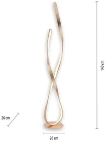 Paul Neuhaus 720-12 - LED Dimmelhető állólámpa LINDA LED/27W/230V arany