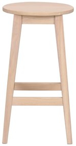 Natúr színű tölgyfa bárszék (ülésmagasság 65 cm) Austin – Rowico