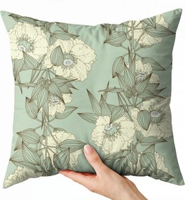 Párnahuzat 40x40 dekoratív boglárka mintás párnahuzat virágos