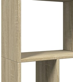 sonoma tölgy színű szerelt fa könyvespolc 60 x 20 x 120 cm