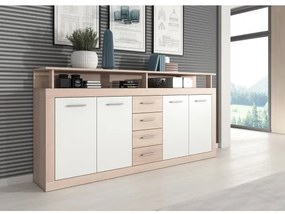 RUNA komód sonoma tölgy/fehér